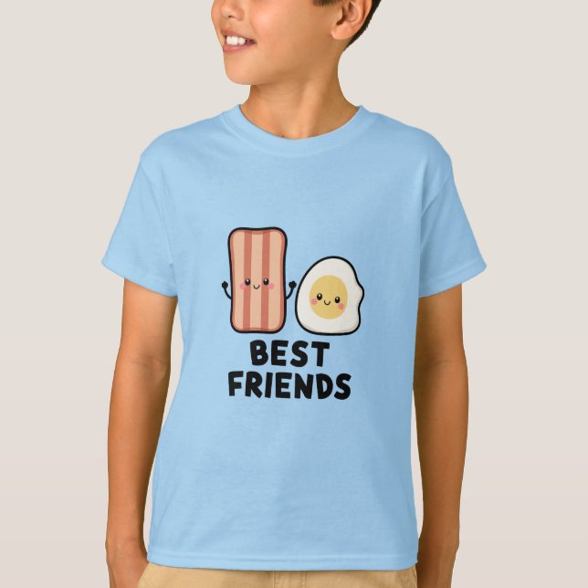 Bacon och Egg Best Friends T Shirt (Framsida)