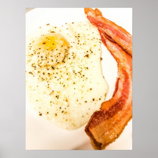 Bacon och Egg Breakfast Poster (Framsidan)