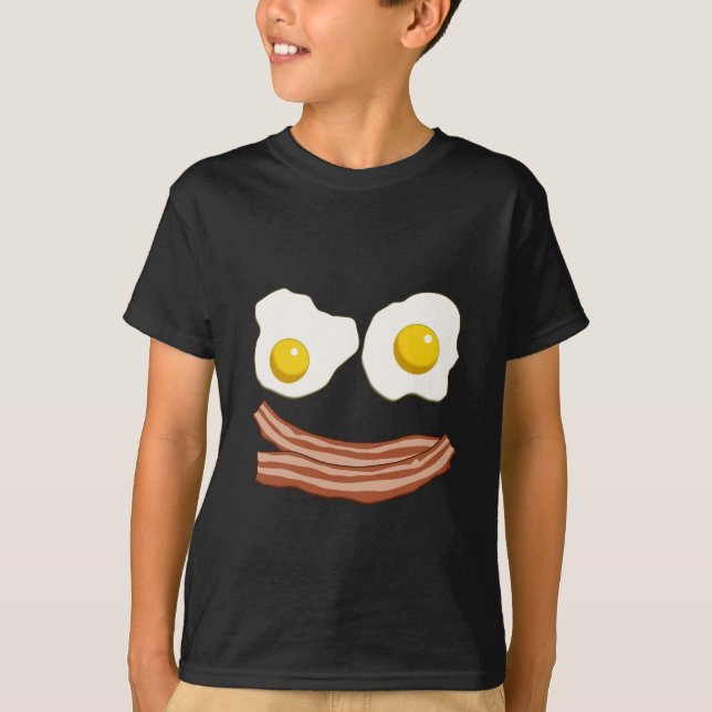 Bacon och Eggs Shirt T Shirt (Framsida)