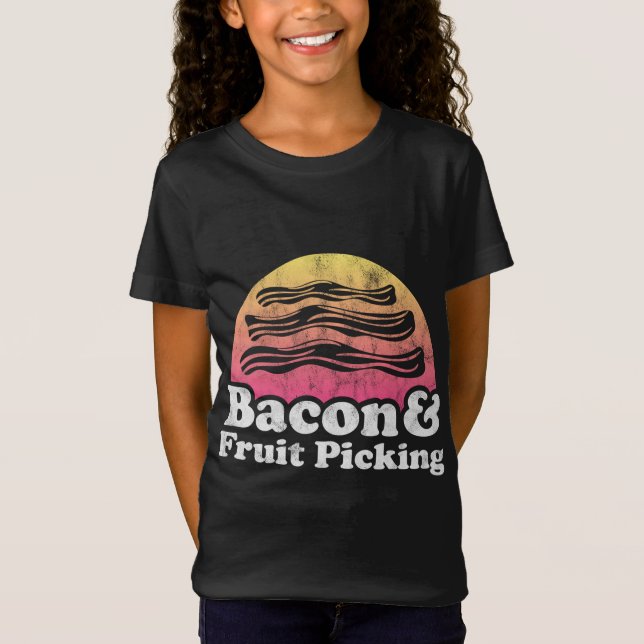 Bacon och fruktplockning t shirt (Framsida)