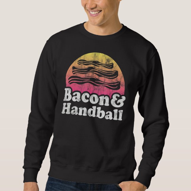 Bacon och handboll lång ärmad tröja (Framsida)