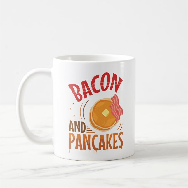 Bacon och Pancakes Kaffemugg (Vänster)