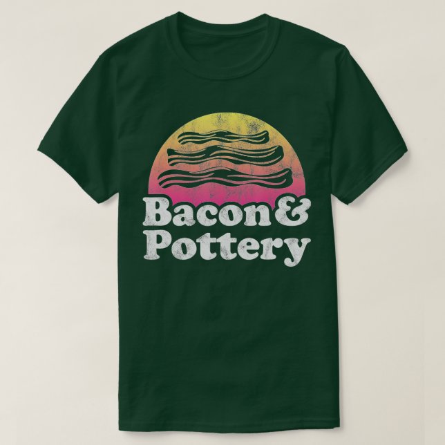 Bacon och Pottery T Shirt (Design framsida)