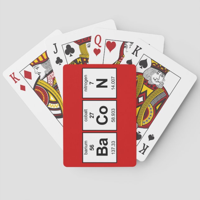 BaCoN Periodic Bord Casinokort (Baksidan)