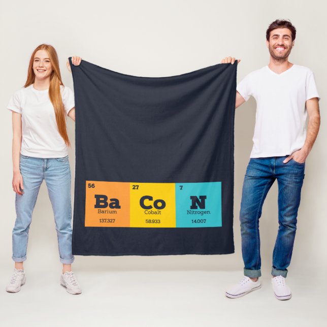 Bacon Periodic Bord Inslag Fleecefilt (På plats)
