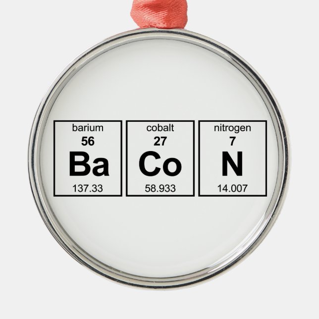 BaCoN Periodic Bord Julgransprydnad Metall (Framsidan)