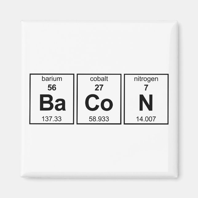 BaCoN Periodic Bord Magnet (Framsidan)