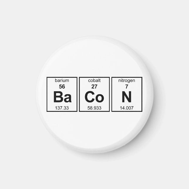 BaCoN Periodic Bord Magnet (Framsidan)