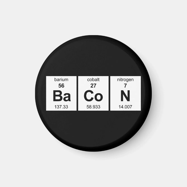 BaCoN Periodic Bord Magnet (Framsidan)