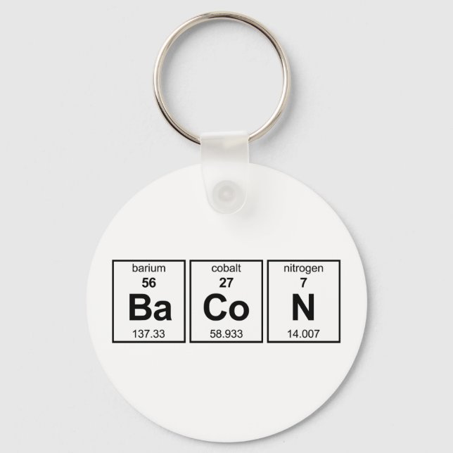 BaCoN Periodic Bord Nyckelring (Framsida)