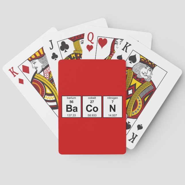 BaCoN Periodic Bord Spel Kort (Baksidan)