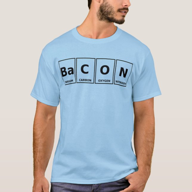 Bacon Periodiska Systemet Rolig Tröja (Framsida)