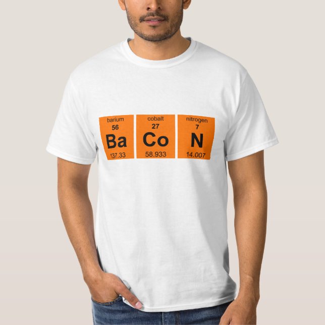 Bacon periodvis t-shirt (Framsida)