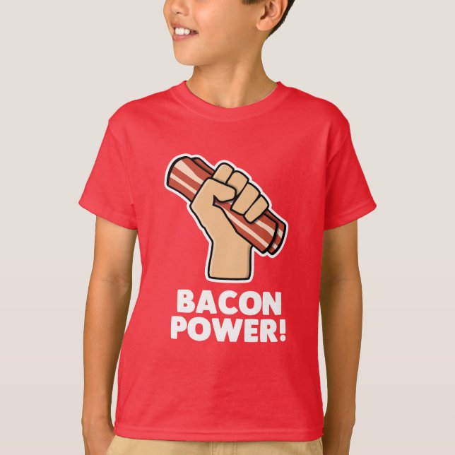 Bacon Power T Shirt (Framsida)