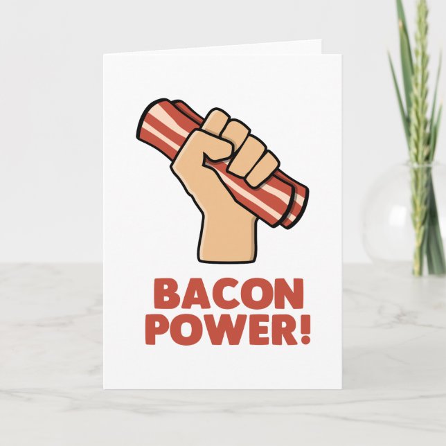 Bacon Power Tack Kort (Framsida)