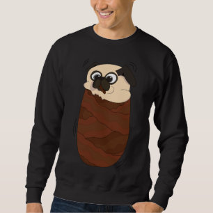 Bacon Pug Classic T-Shirt 518 Lång Ärmad Tröja