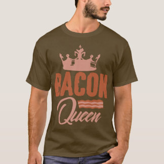Bacon Queen Girl Kött Gris Grisar Premium T Shirt