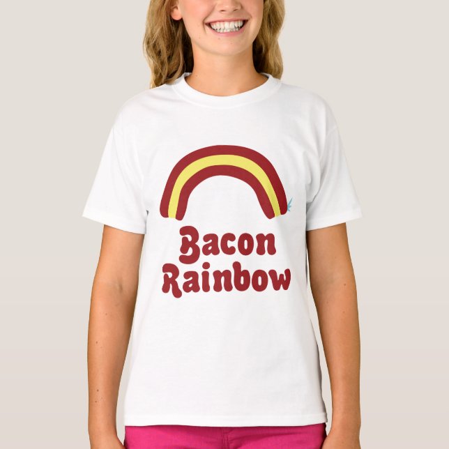 Bacon Rainbow T-Shirt (Framsida)