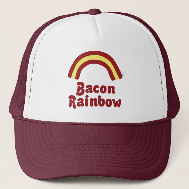 Bacon Rainbow Truckerkeps (Framsida)