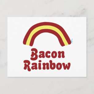 Bacon Rainbow Vykort