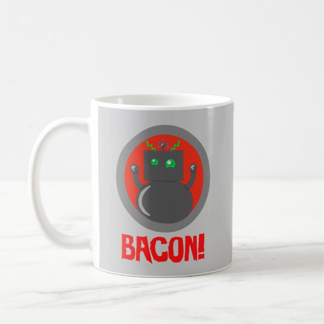 Bacon Robot Kaffemugg (Vänster)
