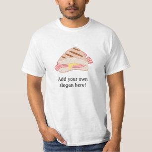 Bacon Sandwich: Anpassade Slogan T-shirt