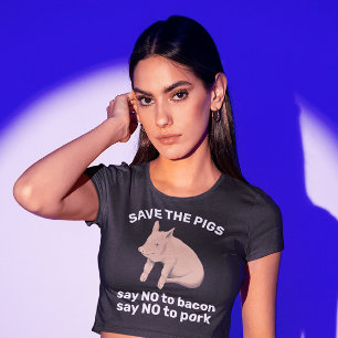 BACON SAY NO - SPARA GRISAR T-SHIRTS