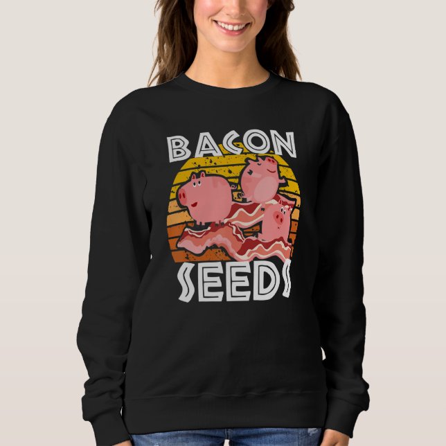 Bacon Seeds Cute Pig For Men Women Farm Animals T Shirt (Framsida)