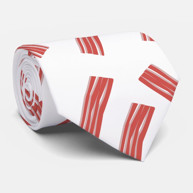 Bacon Skivor Part sömlöst Mönster Slips (Rullad)