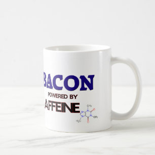 Bacon som drivas av koffein kaffemugg
