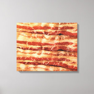 bacon som konst slågen in kanfasmålning canvastryck