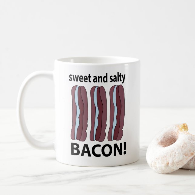 Bacon Sött Och Salt Bacon Kaffemugg (Med munk)