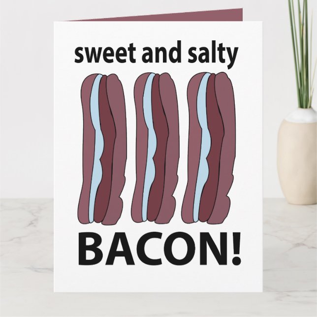 Bacon Sött Och Salt Bacon  Kort (Framsida)