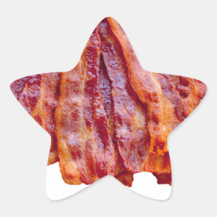 Bacon Stjärnformat Klistermärke
