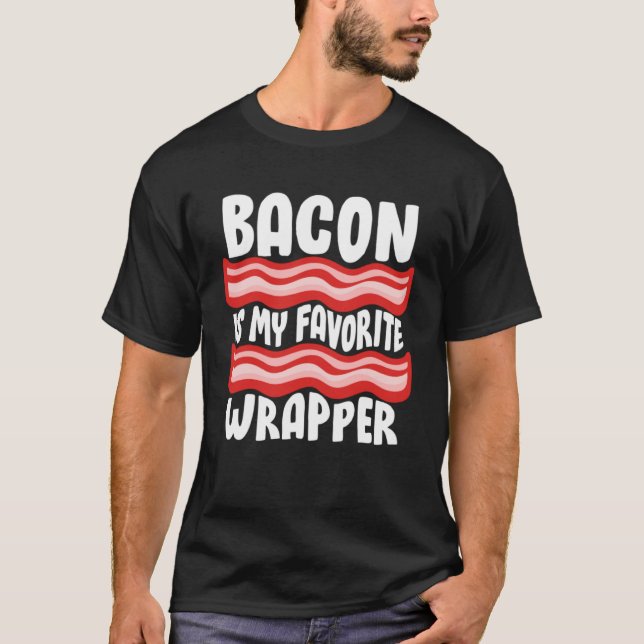 Bacon Tees Bacon är min favoritsopor T Shirt (Framsida)