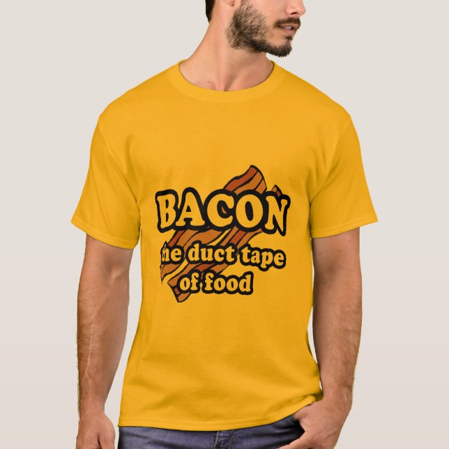Bacon the duct tape of food tee (Framsida)