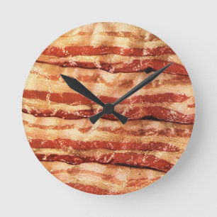 Bacon time! bacon klommm rund klocka