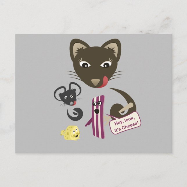 Bacon Unites Friends and Foes Vykort (Framsida)