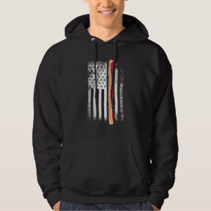 Bacon US Flag Jag älskar bacon-dagen  Bacon Matmat Hoodie