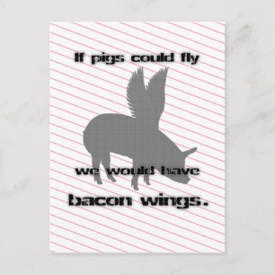 bacon vykort