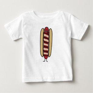 Bacon Wrapped Hett Hund Hotdog Wiener Bacon-lindad Tee