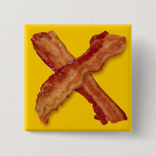 Bacon X O X KÄRLEK Knapp