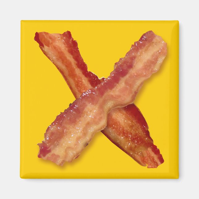 Bacon X O X KÄRLEK Magnet (Framsidan)