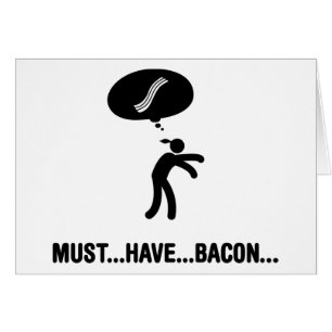 Baconälskare Hälsningskort