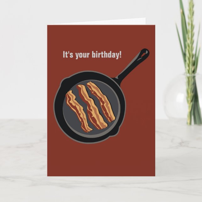 Baconfödelsedagkort Kort (Framsida)