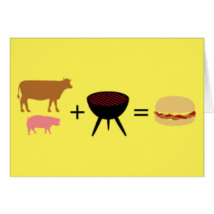 Baconhamburgarerecept Hälsningskort