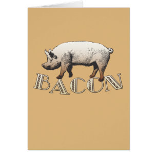 BaconKÄRLEK Hälsningskort