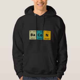 Baconkemi T Sarcasm Primära element av Humo Hoodie