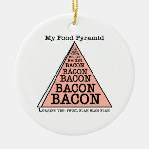 Baconmatpyramid Julgransprydnad Keramik