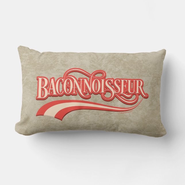 Baconnoisseur (bacon älskare) lumbalkudde lumbarkudde (Framsida)